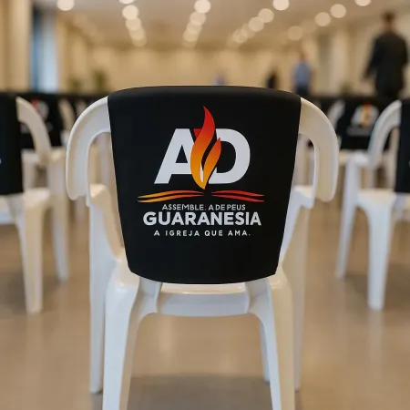 Capa de cadeira personalizada para eventos 
