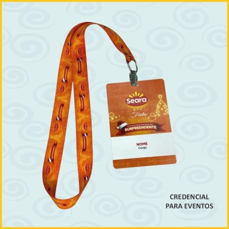Credencial para eventos personalizada