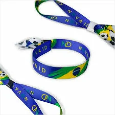 Pulseira de tecido personalizada para evento