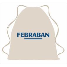 Mochila Saco Personalizada de Algodão Cru 